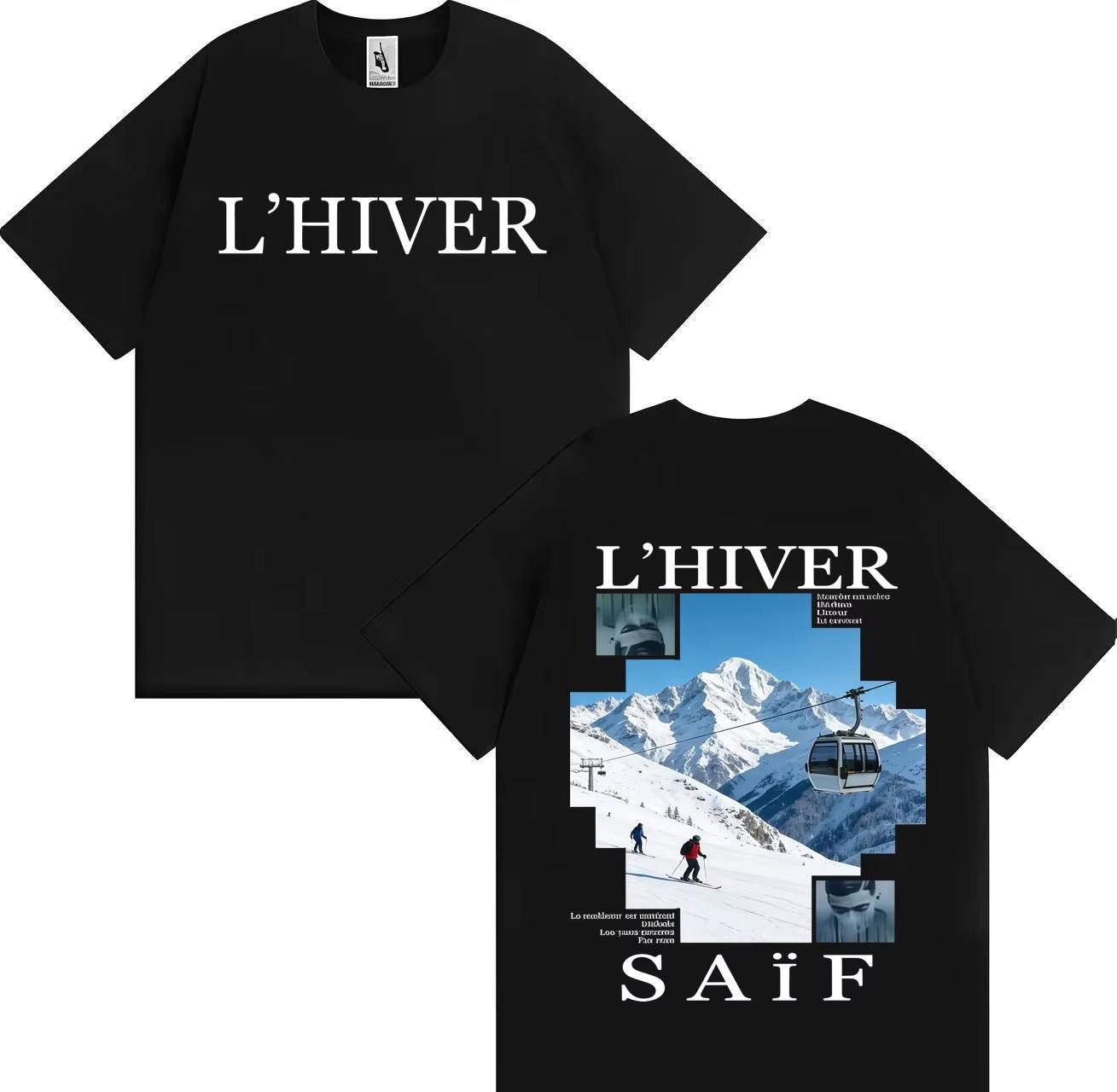 

Rapper Saif LHIVER Gothic Graphics Summer Short Sleeve Tshirt Harajuku Aesthetic Hip Hop ONeck Y2k Tshrit Unisex Streetwear S
