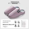 Jieliya Couple's Warm Non-slip Cotton Slippers
