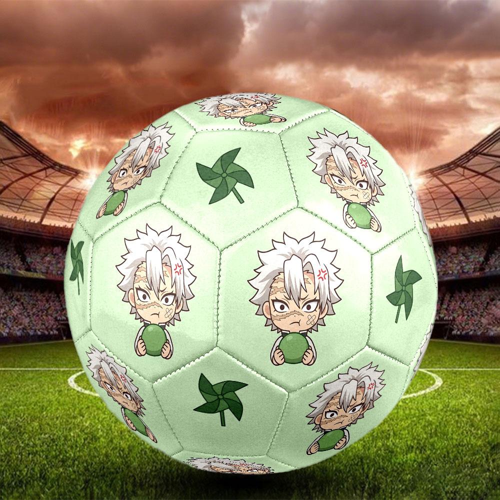 1pc Demon Slayer Kimetsu No Yaiba Soccer Ball Size 5 Indoor Soccer Ball Fashion Colorful Backyard Game - Great For Sports Fans Gift HE16