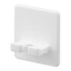 Jitsugyo 10296 Silicone Suction Cup Toothbrush Holder White W5.2 X D2.3 X H6cm Tower Floating Storage Toothbrush Holder Toothbrush Stand