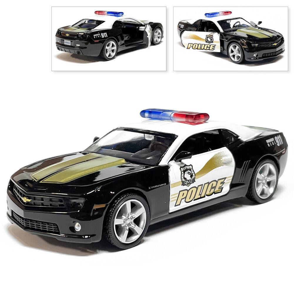 1/36 Scale Camaro Police Toy Car Sports Car Alloy Diecast Car Model Toy with Pull Back for Kids Gifts Toy Collection