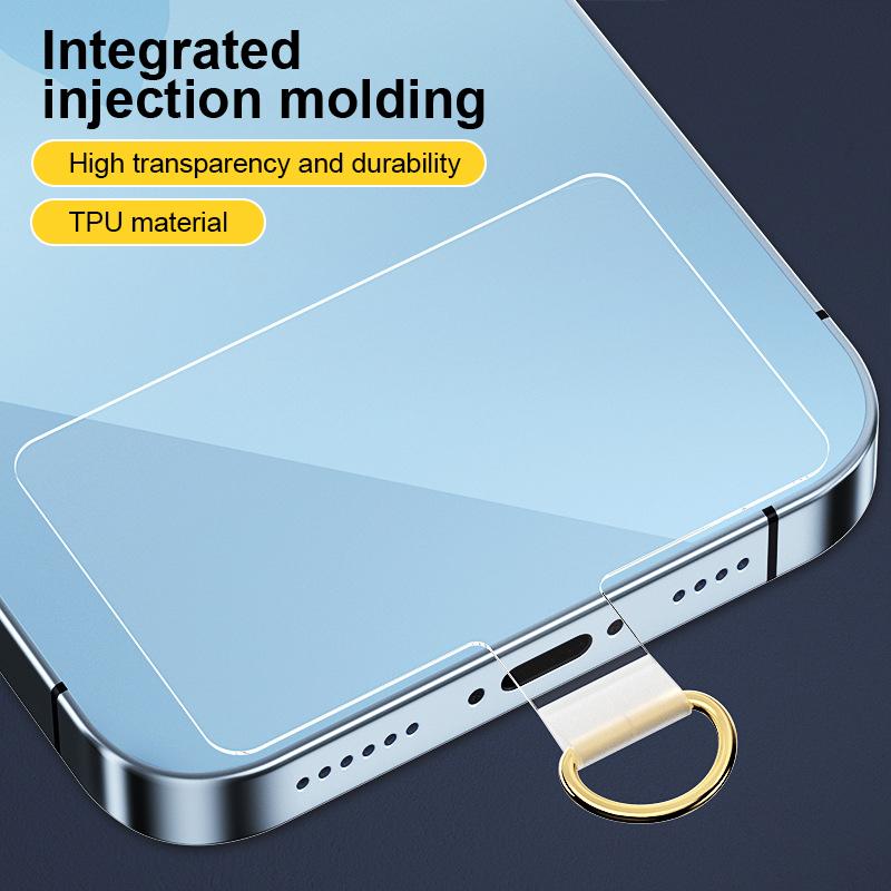 Tpu Mobile Phone Case Crossbody Lanyard High Transparent Gasket Connector Patch Anti-Lost Fixed Film