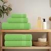 VidaXL Serviettes de douche 4 pcs vert pomme 70x140 cm 100% coton 137026