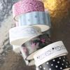 6PC Mix Korean Sweet and Cool Paper Tape Star Glasses Polka Dot Diy Decorative Collage Hand Account Material Tape Roll Sticker