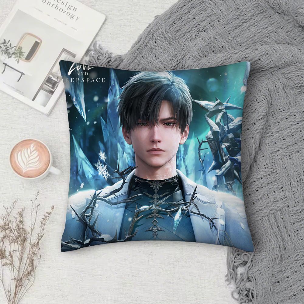 Game L-Love and D-Deepspace Rafayel Pillow Case Cover Square Sofa with for pattern comfortable cushionsuitable of room