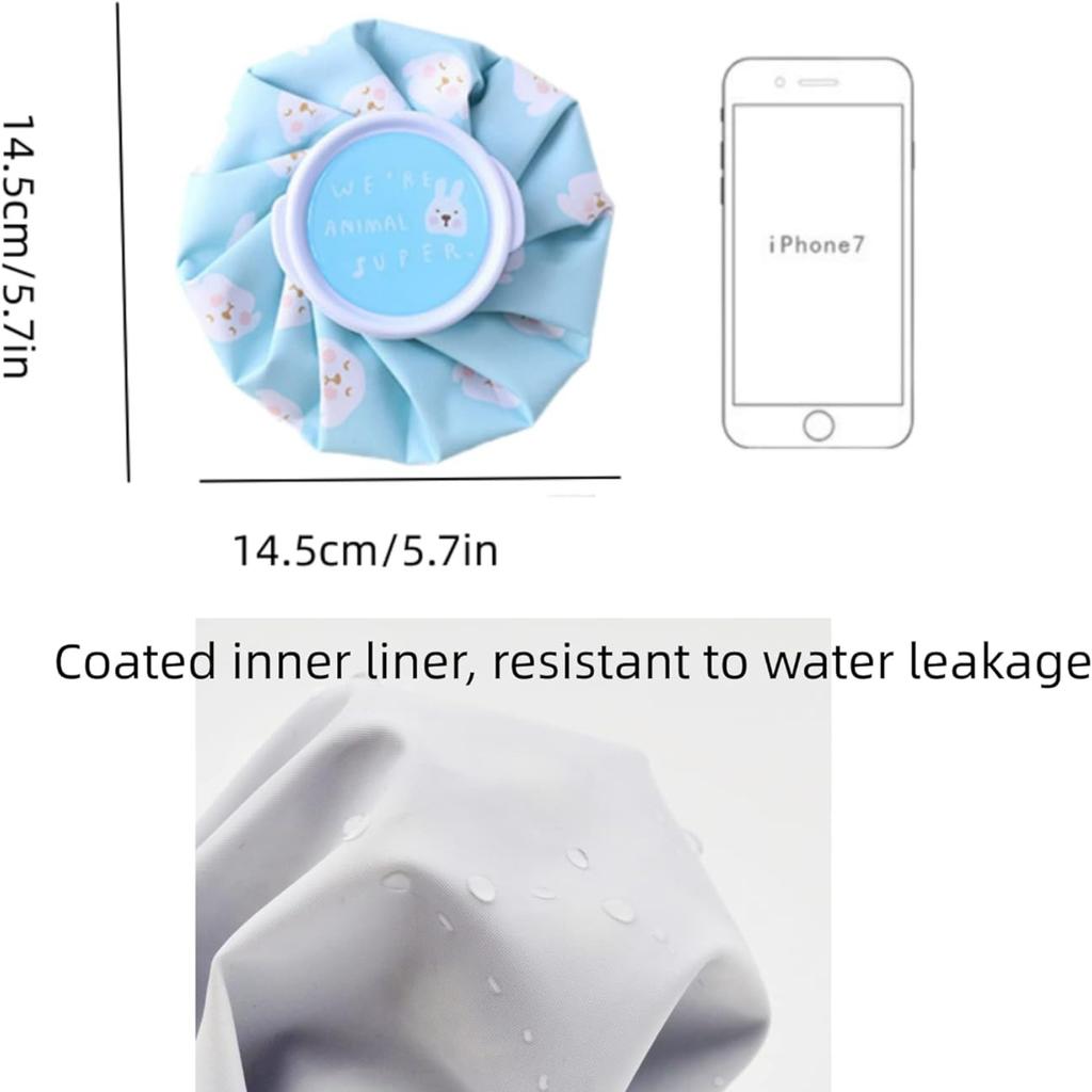Cloth Ice Pack Pain Relief Folding Ice Pack Cartoon Reusable Leakproof Hot Water Bag Cold and Hot Compress Physiotherapy Bag