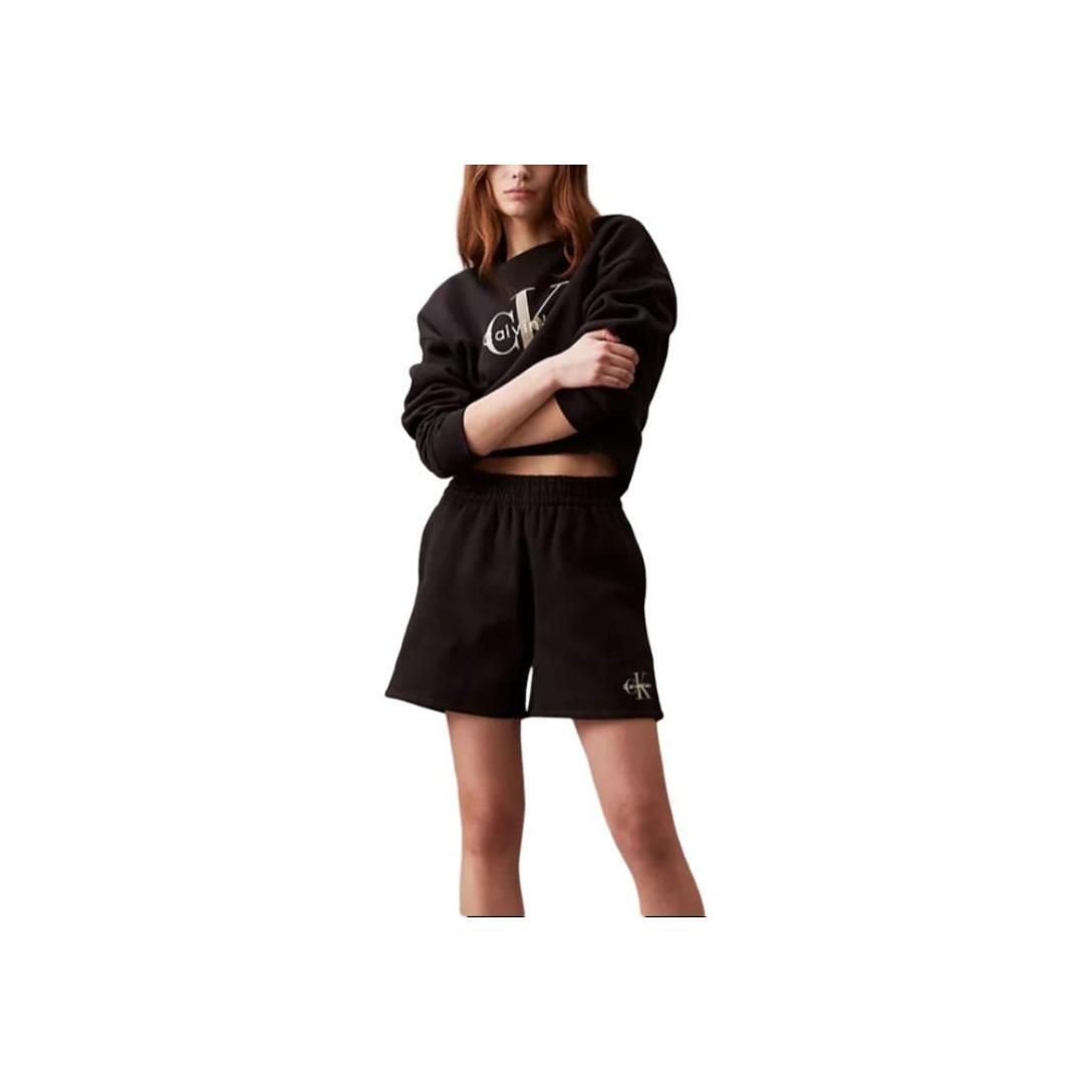 Calvin Klein Letter Jacquard Comfortable Casual Shorts Women shorts Black 40225WP-001 S