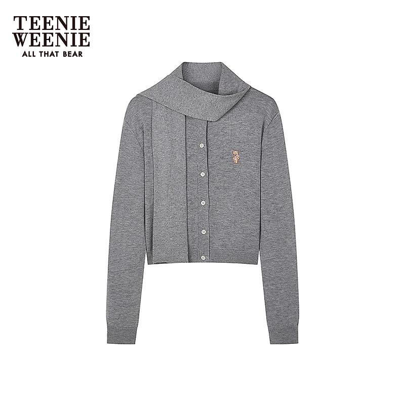 Teenie Weenie Bearnova Women's Cartoon Bear Scarf Cardigan