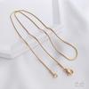 18K Gold-Plated Titanium Steel Snake Bone Necklace - Women's Minimalist Choker