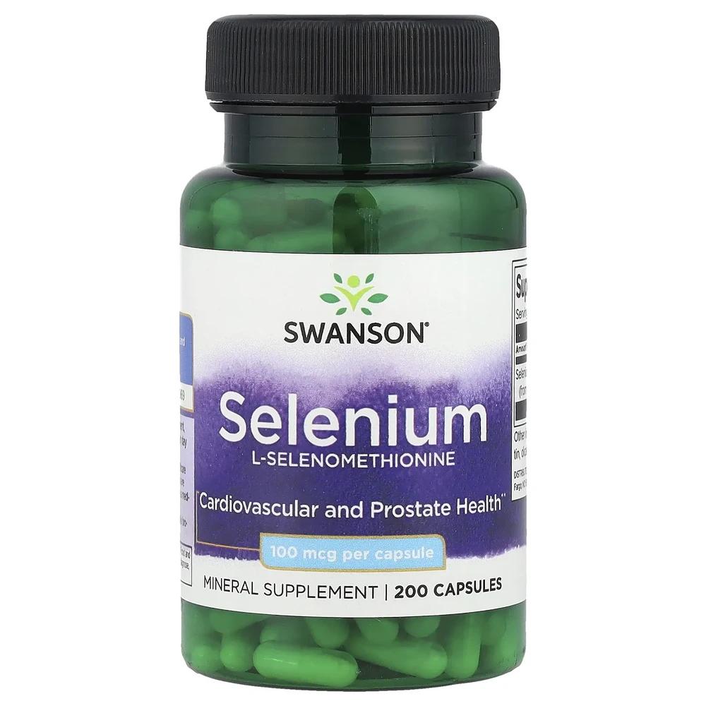 Swanson CAPSULES Selenium 100mcg Capsules 200 Tablets Selenium 100mcg Capsules ... 1 pcs 200