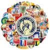 10/30/50pcs World Famous City Landscape Stickers Architecture Travel Scenery Decals DIY Toy Waterproof Graffiti Phone Luggage