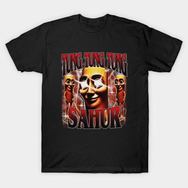 Asian Size Cotton Unisex Tshirt Print T-shirt Tung Tung Tung Sahur – Ramadan Wake-Up T-shirt No-Cut Print Regular Fit