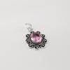 Morganite Gemstone 925 Sterling Silver Jewelry Designer Wedding Pendant 1.37" For Women CP-40-11