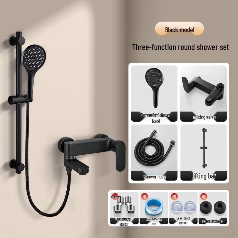 TLXT Bathroom Shower Mixer Faucet with Handheld Spray