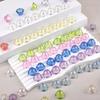 10pcs Multiple Petal Flower Acrylic Bead Caps Adornment for DIY Jewelry Making and Colorful Wind Bell Accessories