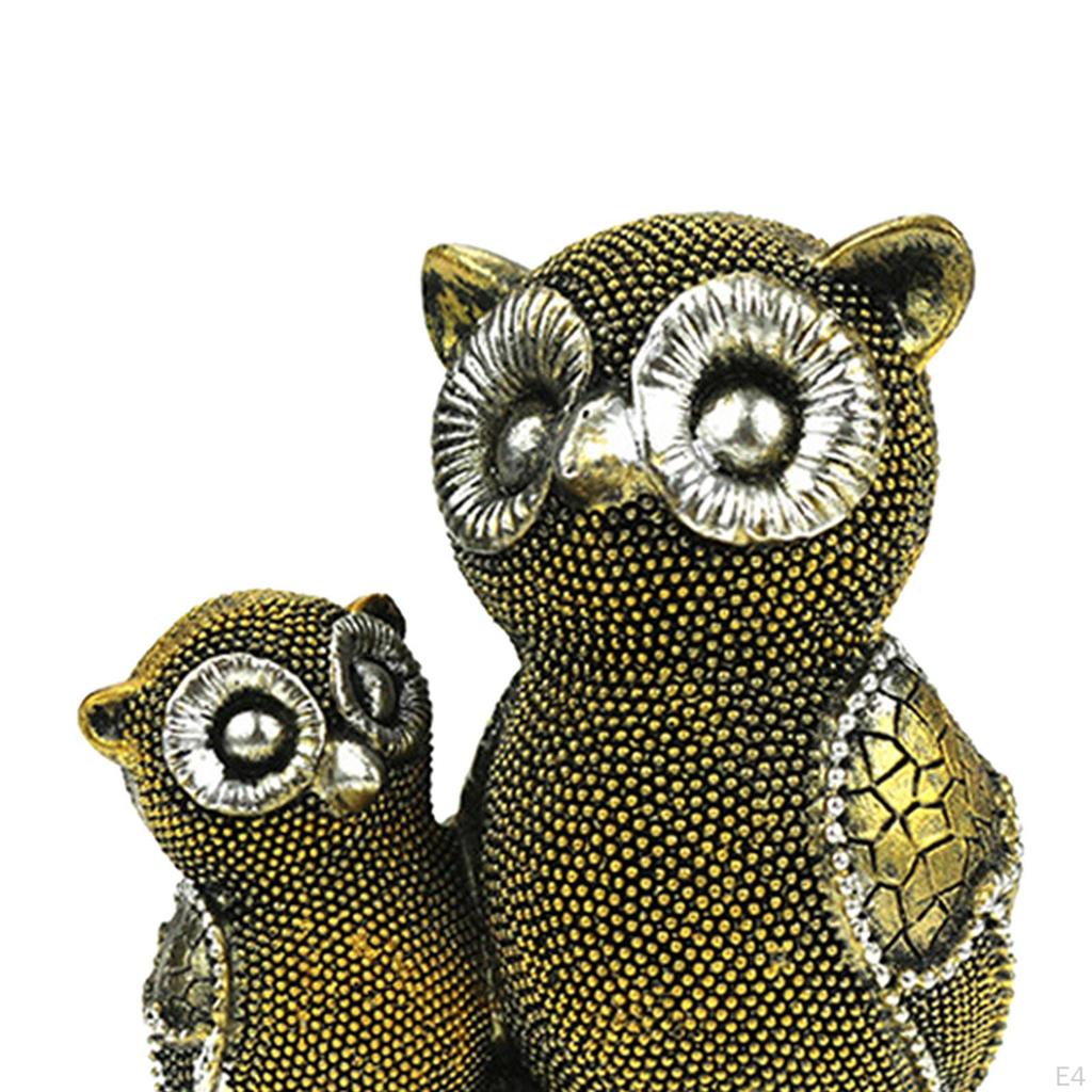Creative Owl Statue Ornaments Figurine for Bedroom Owls