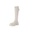 Off-white boots women's boots autumn and winter new tall boots small thick-soled thick-heeled knight boots