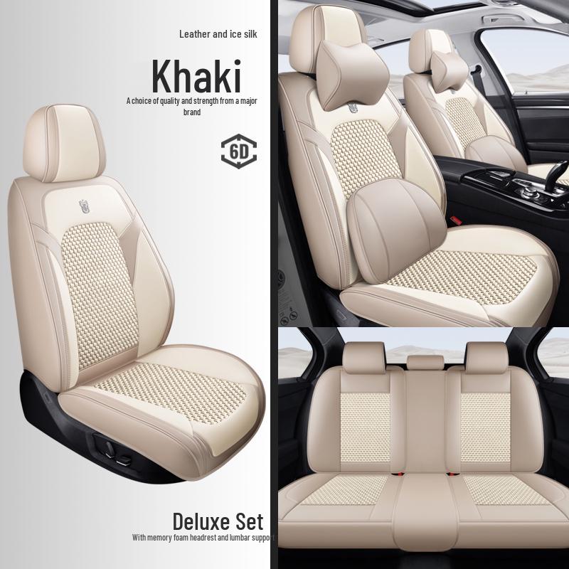 2025 Nappa Leather Universal Car Seat Cushion - All-Season, Full Surround, Thickened
