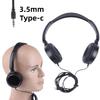 1Pcs 3.5Mm/Type C Bass Stereo Headphones Foldable Adjustable Headband Wired Headphones For Mobile Phone And Computer