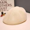 Béret Métal Polyvalent Style Coréen - Chapeau de Peintre Tricoté Mode Décontractée pour Femmes