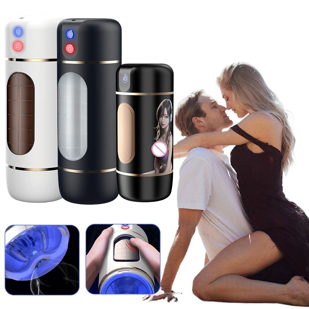 Male Masturbator Cup Manual/Automatic Rotating Modes Pocket Pussy Penis Blowjob Machine Sex Toy for Men Adult Supplies