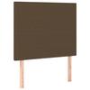 VidaXL Bed Frame with Headboard Dark Brown 120x200 Cm Fabric 3124882