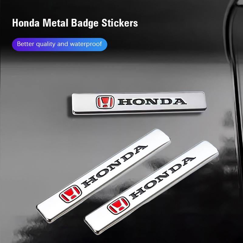 Hbdf4 Car Leaf Metal Stickers Auto Decoration Accessories For Honda Civic Accord Fit Jazz Pilot CRV Odyssey Passport City Shuttle HRV