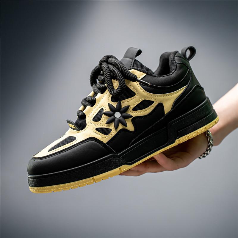 Luxury Sneaker for Men High Quality Leather Casual Shoe Fashion Skateboard Shoes for Men Platform Vulcanize Shoe Tenis Masculino