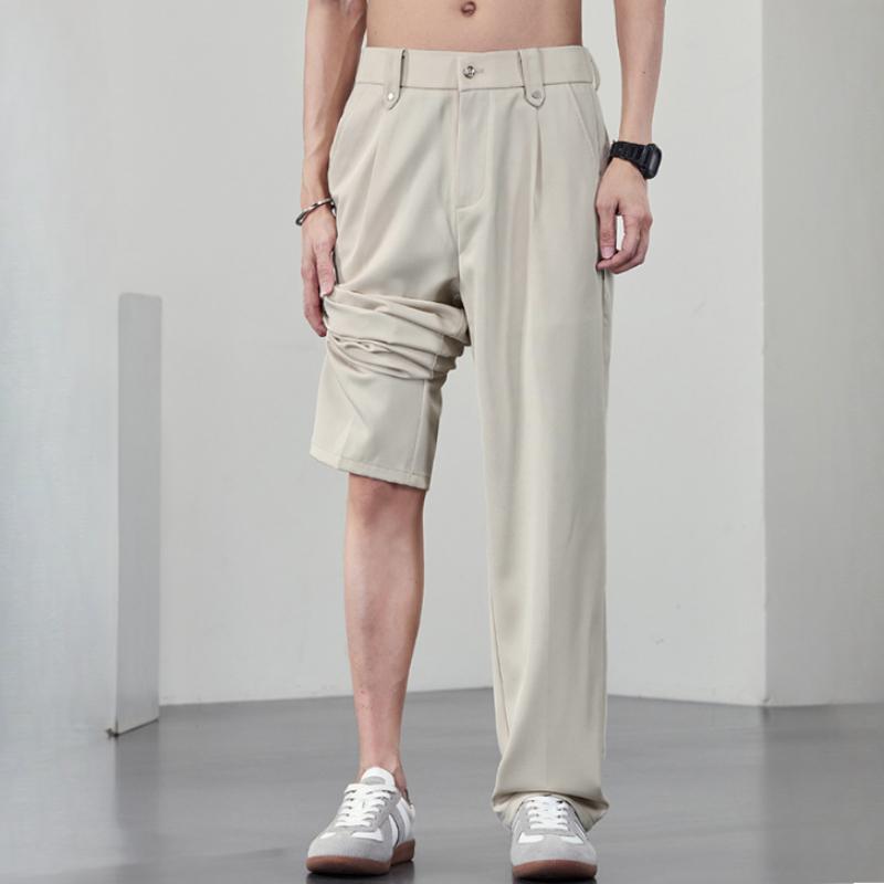 Talla grande 8XL Pantalones de hombre Moda de primavera y verano Pantalones casuales de hombre Pantalones holgados de hombre Pantalones rectos de hombre
