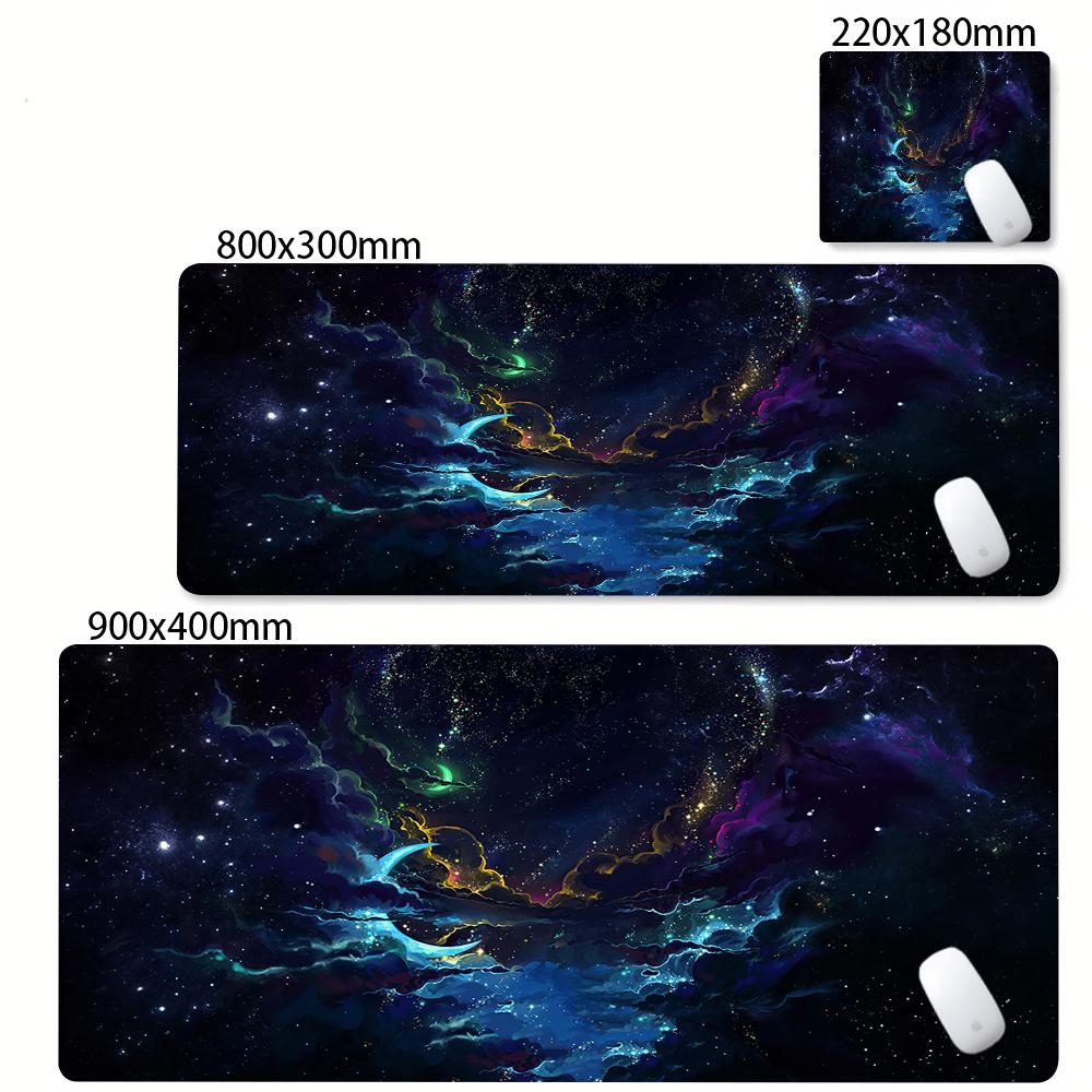 Galaxy Planet Desk Mat Keyboard Mats Deskpad Large Universe Space Gaming Mousepad x Extended Mouse Pad Xxl Speed Deskmat