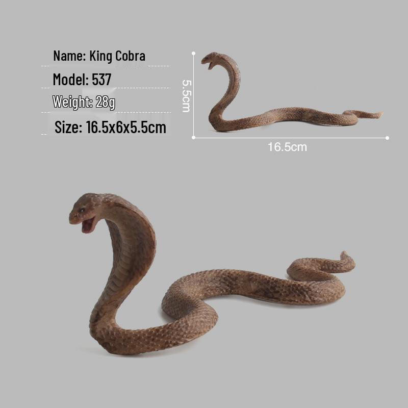 Children's Wild Animal Simulation: Poisonous Snake Model Toy