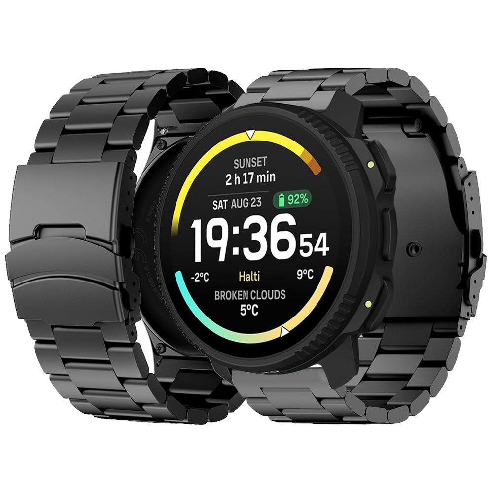Titan-Armband für Suunto Vertical 2 / Run / RACE 2 S / Ocean 22mm Armband Gliederarmband für Suunto 5 9 Peak Pro Band