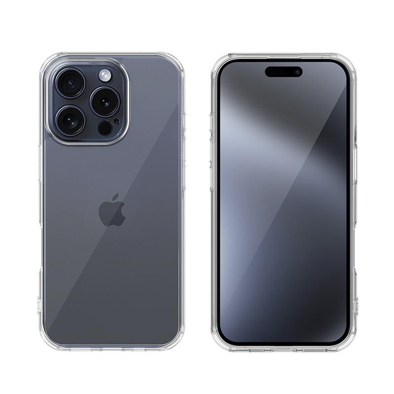 Applicable iPhone 17pro transparent magnetic mobile phone case apple 16/14/15 high transparent pc two-in-one scratch-proof