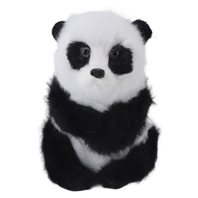 Plush Panda Toy Cute Panda Doll Animal Toy Ornament Desktop Decoration for Boys Girls Gift Birthday