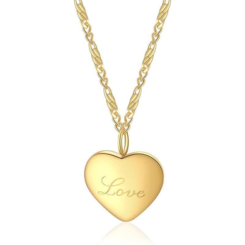 

Shaped Heart Stylish Love Necklace For Women With Adjustable Length And Elegant Packaging золотий