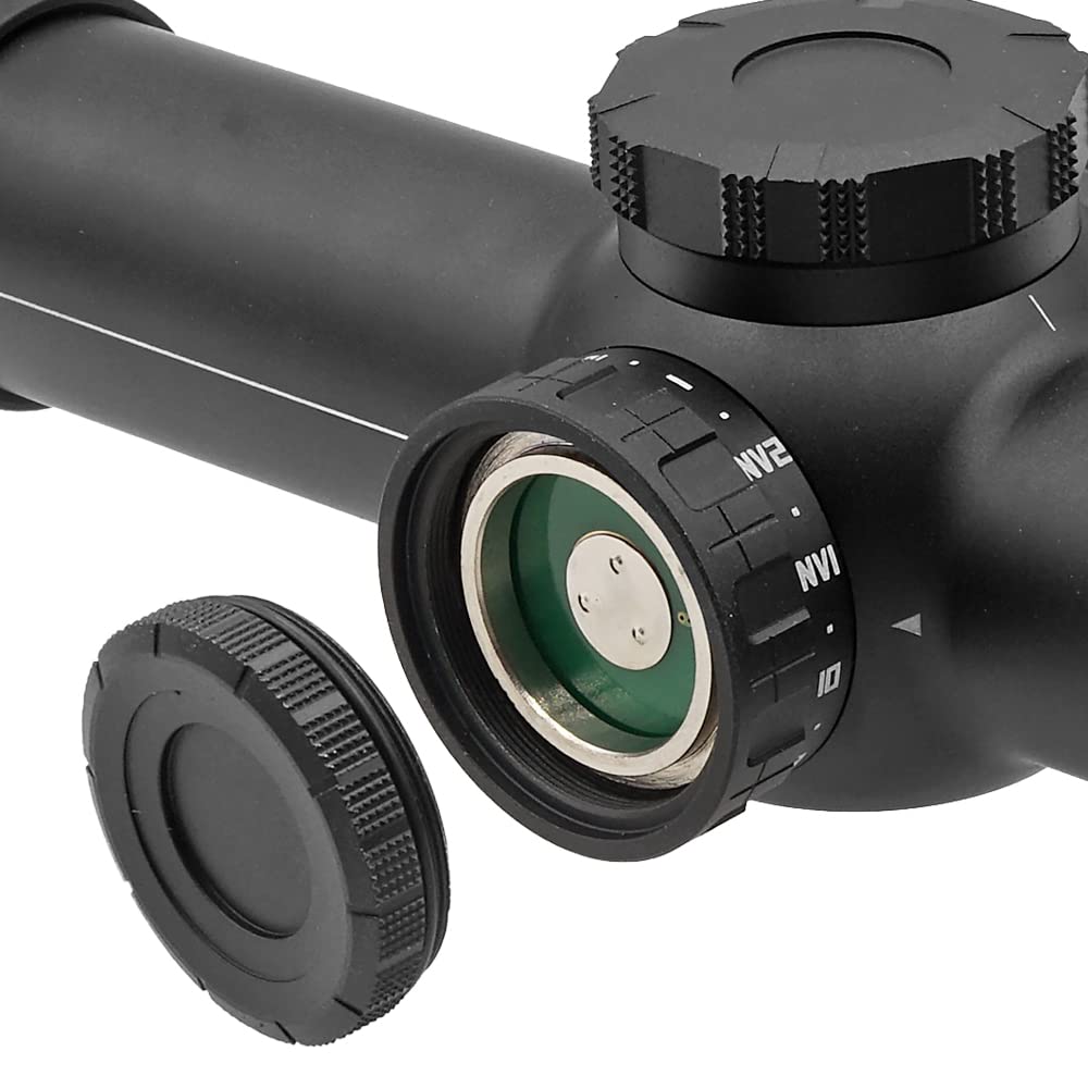 Evolution Gear SIG TANGO 6T DVO 1-6X24mm LPVO Replica Short Scope for Real Guns, FFP, 6x Magnification, Super Zoom, IPX-7 Waterproof, Black