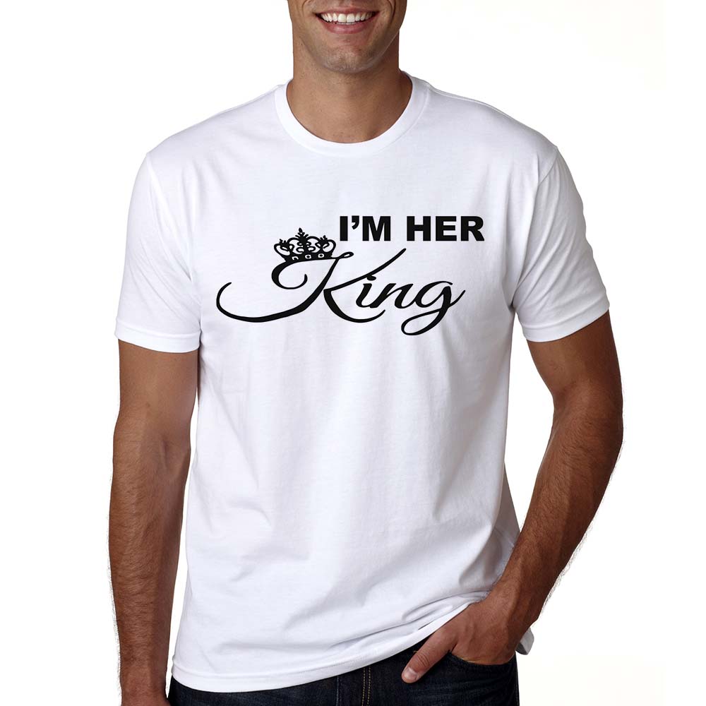 Summer Lovers Tshirt King Queen Crown Couple T Shirt Women Men Letter Print T Shirts