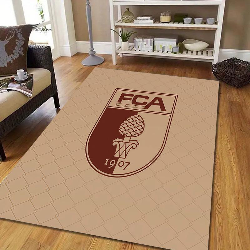 Deportivo La Coruna Flannel Pattern Square Carpet,Area Rug,Carpet Rug for Living Room Bedroom Sofa Playroom Decor,Non-slip Floor Mat