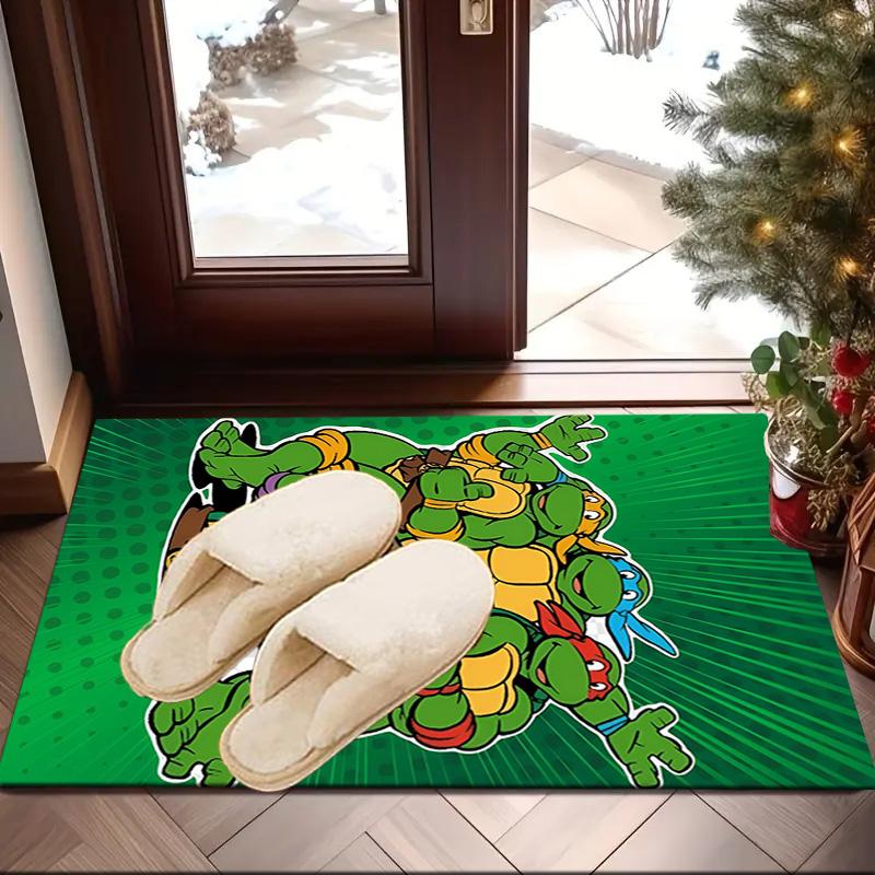 Turtles Team Adventure Area Rug Suitable for Indoor And Outdoor,Carpets for Kitchens, Homes, Offices, Living Rooms,Home Decor,Christmas Gift