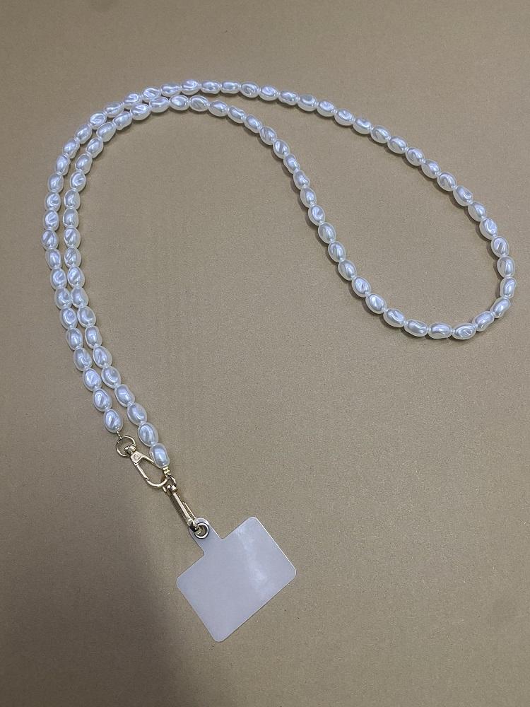 Korean Mobile Phone Corssbody Lanyard Pearl Bracelets Chain For iPhone 14 15 pro max Samsung Flip 4 S21 s22 S23 Ultra