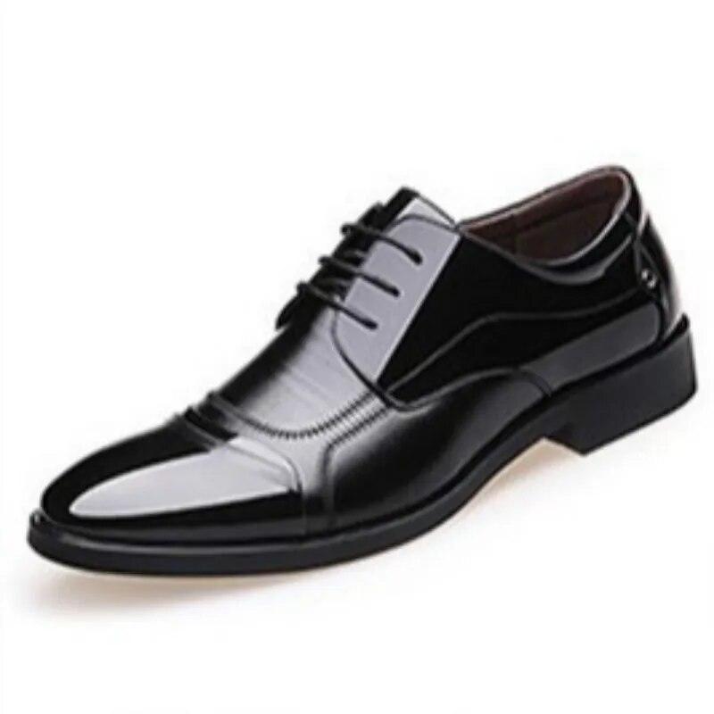 Men's Four Seasons Business Pointed Toe Formal Shoes Large Size Flat Oxfords Dress Party Shoes