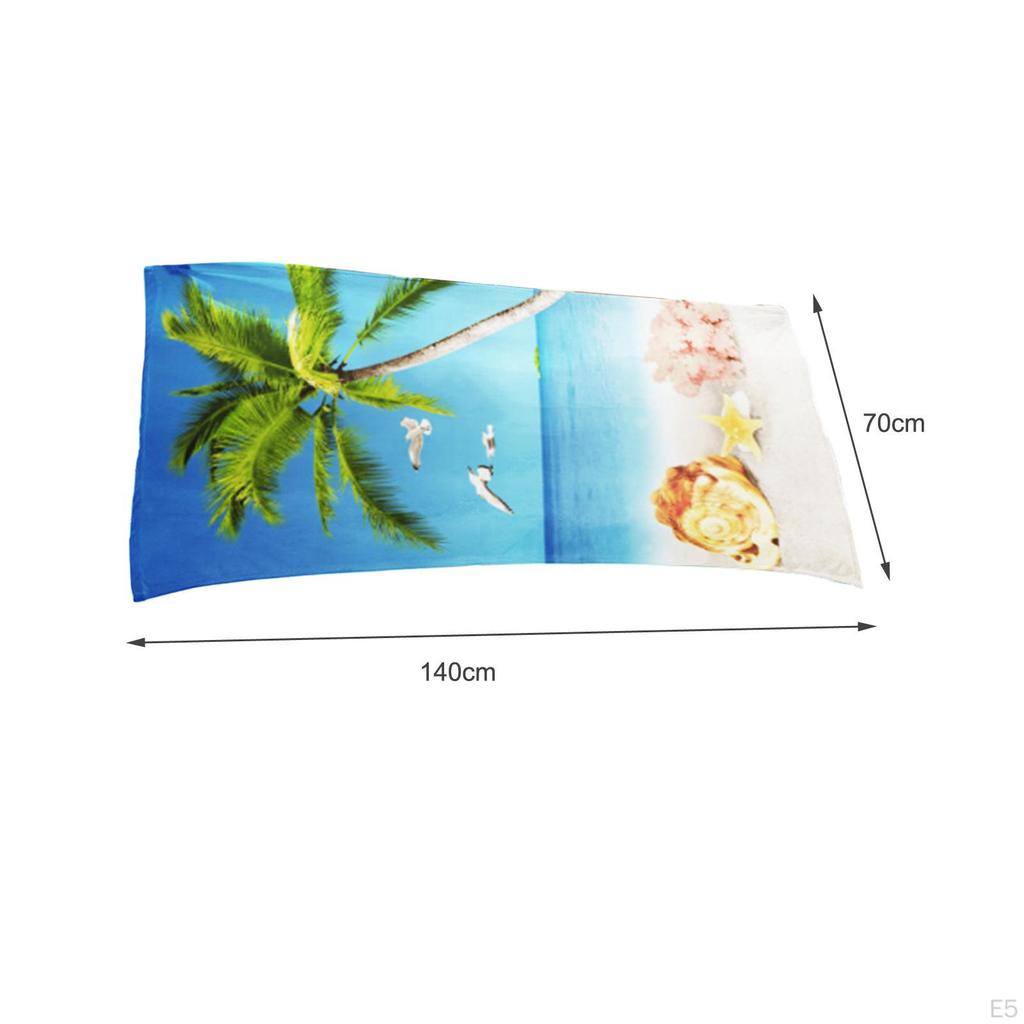 Beach Towel Bath Lightweight Swimming Microfiber Men Women Swim Pool for