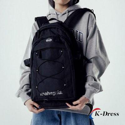 SHOOPEN String Black Daily Unisex Travel Backpack for Students, Laptop Bag for Professionals