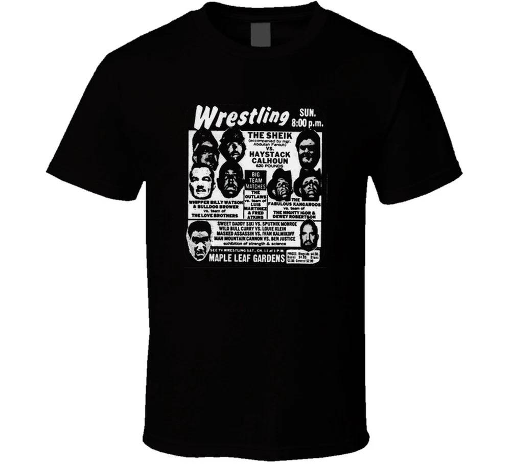 Wrestling Maple Leaf Gardens Card Retro T Shirt