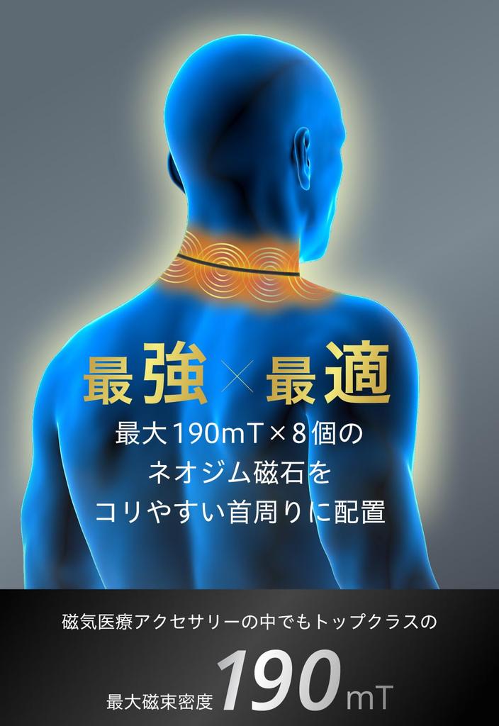 uFit Magnetic Necklace (Silver, 51cm) - Regulated Medical Device - Improves Shoulder Stiffness and Blood Circulation, Up to 190mT, Lightweight, Powerf
