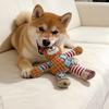 Yousheng Plush Animal Dog Toy Squeaky Interactive Dog Chew Toy Stuffed Elephant Puppy Teething Toy for Medium Large Dogs