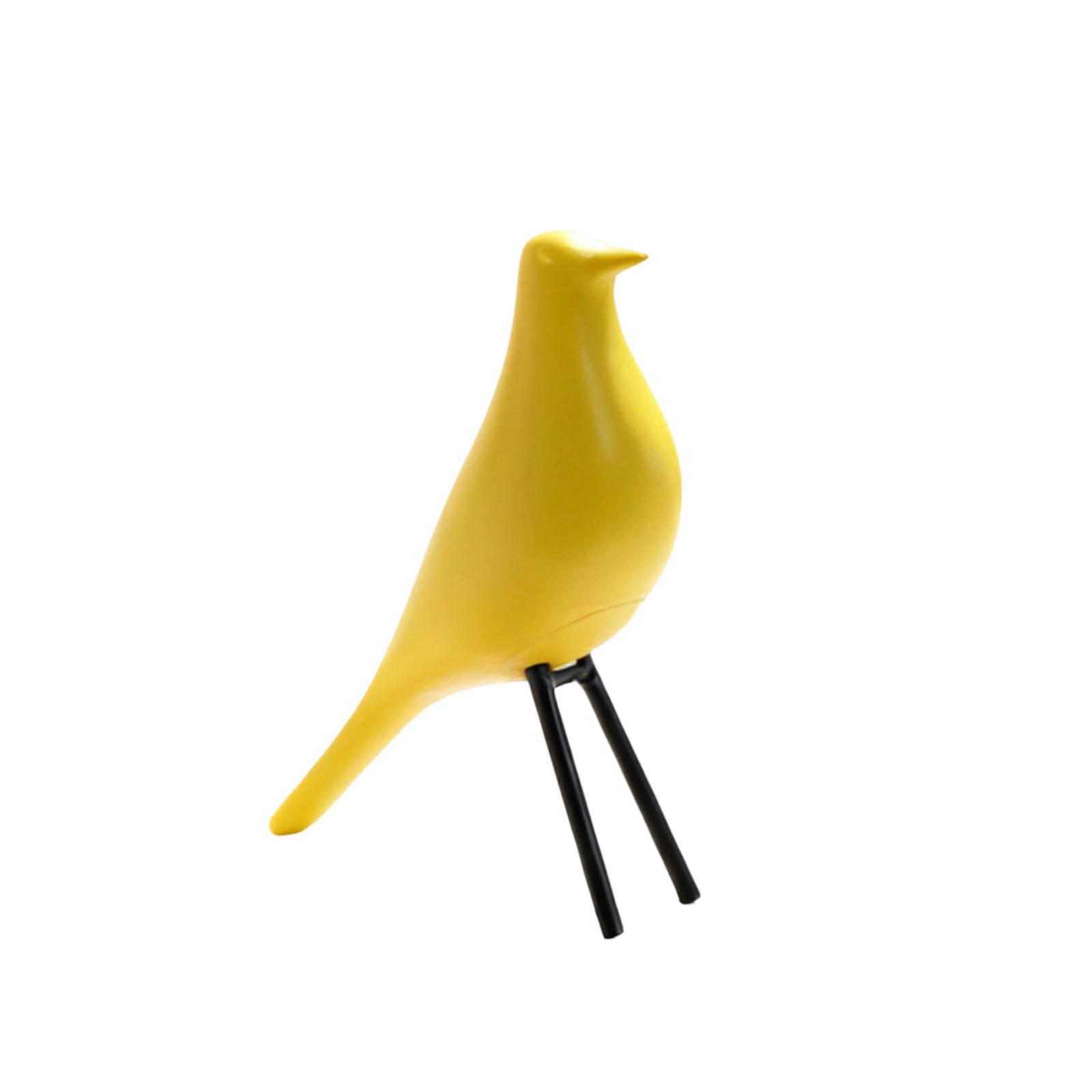 

Creative Desktop Decorative Bird Sculpture Modern Minimalist Art Figurine for Home Office Tabletop Decoration Unique Artistic Bird Ornament жёлтый