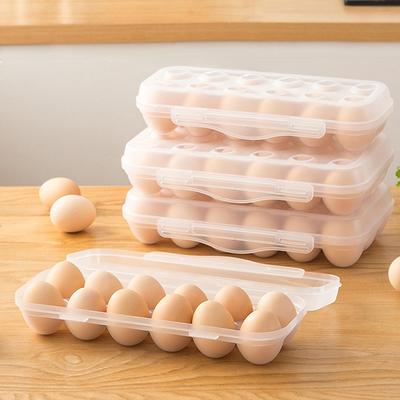 1 Stück 12/18 Gitter Eieraufbewahrungsbox mit Deckel Küche Kühlschrank Eierkarton Eierablage Haushaltskühlschrank Eierorganizer Eierablage