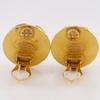 CHANEL Triple COCO Mark Earring vintage Plated Gold/Fake pearl 29.4g Women Used