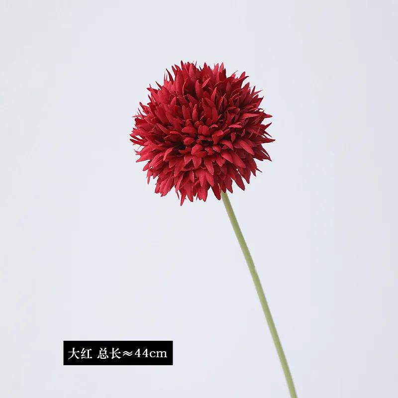 20Pc/lot Artificial Silk Flower Onion Ball Wedding Backdrop Decor Flower Arrangement Fake Dandelion Home Decoration Party Floral
